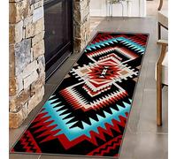 SOJAWA Southwestern Style Runner Rug, 60x300cm, Bohemian Colorful Geometric Pattern, Native American Aztec Style Rugs, Washable Non-Slip Soft Rug for Kitchen, Vintage Home Decor