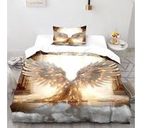 SOJFGSNAJ Angel Duvet Cover Sets Totem Hypoallergenic Duvet Double Cover Non Iron Luxury Bedding Set With Zipper Closure Single（135x200cm）