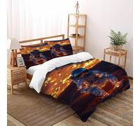SOJFGSNAJ Astronaut Duvet Cover Sets Totem Premium Brushed Microfiber Duvet Cover Double Bedding Set With Zipper Closure King（220x240cm）