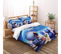 SOJFGSNAJ Astronauts And Cats Duvet Cover Sets Premium Brushed Microfiber Duvet Cover Non Iron Luxury Bedding Set With Zipper Closure Double（200x200cm）