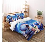 SOJFGSNAJ Astronauts And Cats Duvet Cover Sets - Premium Microfiber Duvet Cover Sets 3 PCs Set Non Iron Luxury Bedding Sets With Zipper Closure Super King（260x220cm）