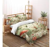 SOJFGSNAJ Forest Elf Double Duvet Set Jungle Animals Ultrasoft Hypoallergenic Reversible Duvet Covers Bedding Set With Zipper Closure King（220x240cm）