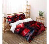 SOJFGSNAJ Rose Castle Double Duvet Set Totem Ultrasoft Hypoallergenic Duvet Double Cover Non Iron Luxury Bedding Set With Zipper Closure Super King(260x220cm)