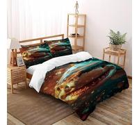 SOJFGSNAJ Shark Duvet Cover Sets Marine Animal Hypoallergenic Duvet Double Cover Non Iron Luxury Bedding Set With Zipper Closure Double(200x200cm)