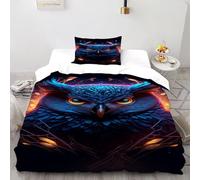 SOJFGSNAJ Staring at The Eagle Double Duvet Set Premium Brushed Microfiber Duvet Cover Bedding Set With Zipper Closure Single(135x200cm)