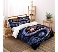 SOJFGSNAJ The Eight Trigrams of The Sun And Moon Double Duvet Set - Ultrasoft Hypoallergenic Reversible Quilt Cover Set Non Iron Luxury Bedding Sets With Zipper Closure King（220x240cm）