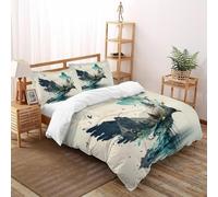 SOJFGSNAJ The Kingdom of Birds Double Duvet Set - Ultrasoft Hypoallergenic Reversible Quilt Cover Non Iron Luxury Bedding Set With Zipper Closure King(220x240cm)