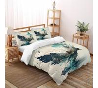 SOJFGSNAJ The Kingdom of Birds Duvet Cover Sets Ultrasoft Hypoallergenic Reversible Duvet Covers Bedding Set With Zipper Closure Double(200x200cm)