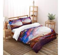 SOJFGSNAJ The Mystery of Humanity Double Duvet Set Totem Ultrasoft Hypoallergenic Duvet Double Cover Non Iron Luxury Bedding Set With Zipper Closure Super King（260x220cm）