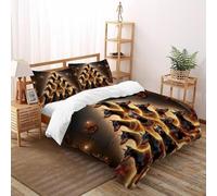 SOJFGSNAJ There Are Always Many Puppies Double Duvet Set Ultrasoft Hypoallergenic Reversible Duvet Covers With Zipper Closure King(220x240cm)