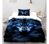 SOJFGSNAJ WOLF EYES Duvet Cover Sets Ocean Totem - Premium Microfiber Duvet Cover Sets 2 PCs Set Non Iron Luxury Bedding Sets With Zipper Closure Single（135x200cm）
