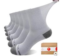 SOJOFEL Diabetic Socks for Men Women - Crew Non-Binding Soft Wide Top Socks Seamless Cotton for Elderly Pregnant Swollen Feet 3 Pairs White 8-11