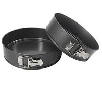 Sojon Set of 2 Round Cake TINS 9 INCH Non Stick Spring Form Loose Base Baking PAN Tray