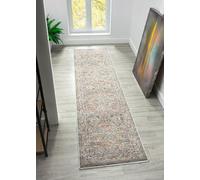 Sojourn Rug Modern Traditional Vintage Design Short Pile Carpet for Living & Dining Rooms, Hallways Multi Coloured Rugs Mesa, Runner 60 x 240 cm (2'8')