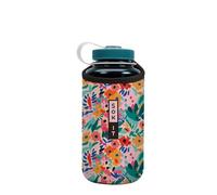 Sok It BotlSok Water Bottle Sleeve Insulated Neoprene Cover (Abstract Floral, Fits 32oz Nalgene)