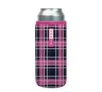 Sok It CanSok Sleeve for Beer & Soda Insulated Neoprene Cover (Berry Plaid, 25oz Can Sleeve)