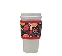 Sok It HotSok Coffee & Tea Reusable Insulated Neoprene Cup Sleeve (Festive Fruit)