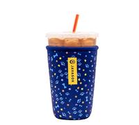 Sok It JavaSok Iced Coffee & Cold Soda Insulated Neoprene Cup Sleeve (Paws and Bones, Medium: 22-28oz)