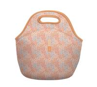 Sok It LunchTote Zippered Bag Insulated Neoprene Caddy (Dainty Florals, Large 4.5 Quart Lunch Tote)