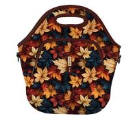 Sok It LunchTote Zippered Bag Insulated Neoprene Caddy (Fall Blend, X-Large 6.5 Quart Lunch Tote)