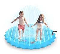 (Blue) SOKA 168cm Sprinkler Splash Pad Play Mat Water Toy