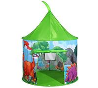 SOKA Dino Dinosaur Play Tent Portable Foldable Green Pop Up Play Teepee Indoor or Outdoor Garden Playhouse Tent Carry Bag for Children Boys Girls Toddler