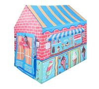 SOKA Ice Cream Parlour Playhouse Age 3+ for Kids Indoor Outdoor Foldable Play Tent Game Birthday Party Tunnel Play for Home Bedroom Garden Camping Beach Children Boys Girls Toddler