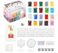 SOKA Iron Beads Kit - 16000pcs with 20 Colors All in One Bead Art and Craft Set Creative Fun DIY Activity Fuse Bead Melting Craft Kit Toy with Storage Box for Kids Children Girls Boys
