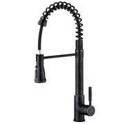 SOKA Oil Rubbed Bronze Commercial Kitchen Pull Down Sprayer Single Handle Faucet 3 Or 1 Hole