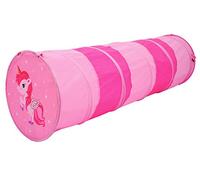 SOKA Play Tunnel Pink Pop Up Unicorn Indoor or Outdoor Garden Play Tent for Kids Childrens