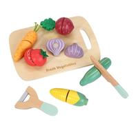 SOKA Wooden Play Vegetable Food for Kids - Kitchen Cutting Vegetables Toys for Kids Children Toddlers, Pretend Vegetable Gift for Boys and Girls - Early Development & Activity Toys