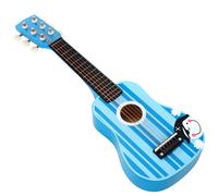 SOKA Wooden Stripe Striped Blue Pirate Guitar Childrens Musical Instrument