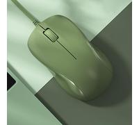 Sokatric Wired Mouse, Portable Silent Computer Mice, Ergonomic Design Reduces Hand Fatigue Muscle Strain, for Laptop, Mac, Notebook, PC (Green)