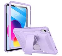 Soke Case for iPad 11th Generation 11-inch (A16) 2025, iPad 10th Generation 10.9-inch 2022, with Built-in Screen Protector and Kickstand, Rugged Full Body Protective Cover -Violet
