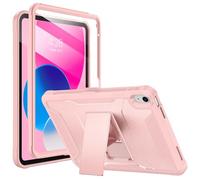 Soke Case for iPad 11th Generation 11-inch (A16) 2025, iPad 10th Generation 10.9-inch 2022, with Built-in Screen Protector and Kickstand, Rugged Full Body Protective Cover -Pink