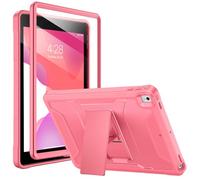 Soke Case for iPad 6th/5th Generation 9.7 Inch 2018/2017,with Built-in Screen Protector and Kickstand, Rugged Full-Body Heavy Duty Protective Cover for Apple iPad Air 2 /Pro 9.7 - Watermelon Red