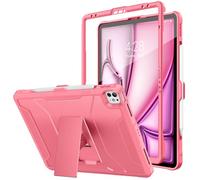 Soke Case for iPad Air 13 Inch M2/iPad Pro 13 Inch M4(2024), iPad Pro 12.9 2022/2021/2020 (6th/5th/4th Gen), with Built-in Kickstand, Rugged Shockproof Protective Cover for iPad Air/Pro 13, Watermelon