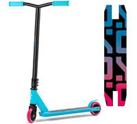 SOKE Go Stunt Scooter for Extreme Skate Park Rides - ABEC-9 Chrome Steel Carbon Bearings - PU Wheels 88A - Y-Bar Handlebars with TPR Grips - Aluminium Deck Turquoise