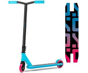 SOKE Go Stunt Scooter for Extreme Skate Park Rides - ABEC-9 Chrome Steel Carbon Bearings - PU Wheels 88A - Y-Bar Handlebars with TPR Grips - Aluminium Deck Turquoise