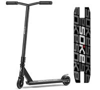 SOKE Stunt Scooter GO! Kick Scooter with ABEC 9 Ball Bearings, Scooter Trick Scooter for Adults and Children, Two-Wheeler Freestyle City Scooter, 2 Wheels, Load Capacity 100 kg (Black)