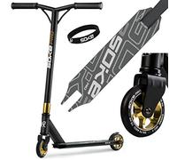 SOKE Stunt Scooter PRO Kick Scooter with ABEC 9 Ball Bearings Scooter Trick Scooter for Adults and Children Two-Wheeler Freestyle City Scooter 2 Wheels Load Capacity 100 kg, Black/Golden