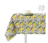 Sokios. Lemon Tablecloth. Made of Fine Microfiber Chenille Yarn, 100% Polyester. Wrinkle, No Fade and Shrink. Table 90 x 290 (160 x 360)