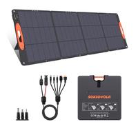 SOKIOVOLA N-Type 16BB 200W Portable Solar Panel for EF/Jackery/Bluetti/Anker Power Station Foldable Solar Panel 25% High Efficiency IP68 Waterproof for Outdoor Trip RV Camping Blackout Off Grid