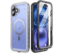 SOKUSIN for iPhone 16 Plus Waterproof Case Magnetic Shockproof - [Compatible with Magsafe] with Camera/Screen Lens Protector 360 Full Body Protective Heavy Duty Dustproof Tough 6.7" Black