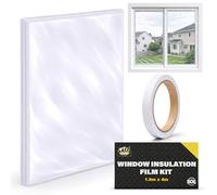 SOL 1.5m x 4m Window Insulation Film Kit - Thermal Control for Summer & Winter - Heat Blocking, UV Protection, Glare Reduction, Sun Shield, Draft Excluder & Double Glazing Insulation Film