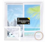 SOL 1.5m x 4m Window Insulation Film Kit - Thermal Control for Summer & Winter - Heat Blocking, UV Protection, Glare Reduction, Sun Shield, Draft Excluder & Double Glazing Insulation Film