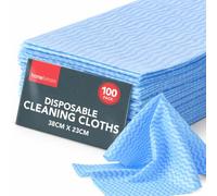 SOL 100pk Disposable Cleaning Cloths For Home All Purpose - Super Absorbent Blue J Cloths for Home and Kitchen Dishes - 1pk x 100pcs