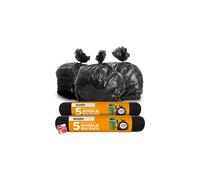 SOL 10pk Heavy Duty Wheelie Bin Bags, 270l Extra Strong Wheelie Bin Liners for Large Bins, Leak-Proof, Tear