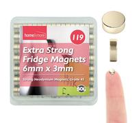 SOL 119Pk Small Grade N45 Neodymium Magnets 6mm X 3mm, Extra Strong Magnets For Fridge, White Board, Rare Earth Magnets Strong, Small