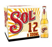 Sol 12 Pack Non-Returnable Bottles - 3.4% 12 x 330 ml